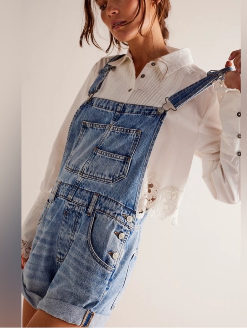 We The Free The Ziggy Denim Shortall Size M - Picture 2 of 9